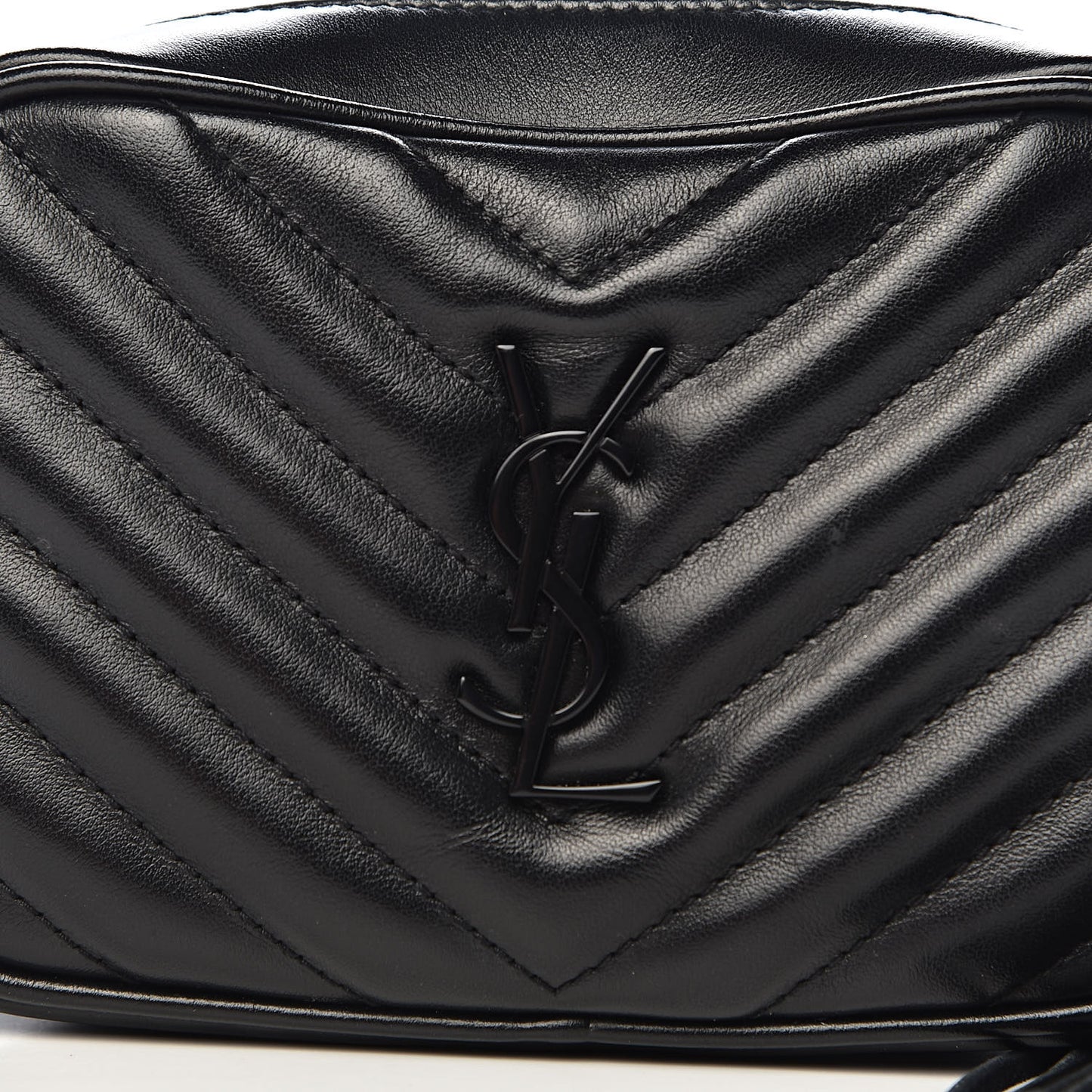 Calfskin Matelasse Monogram Lou Belt Bag Black