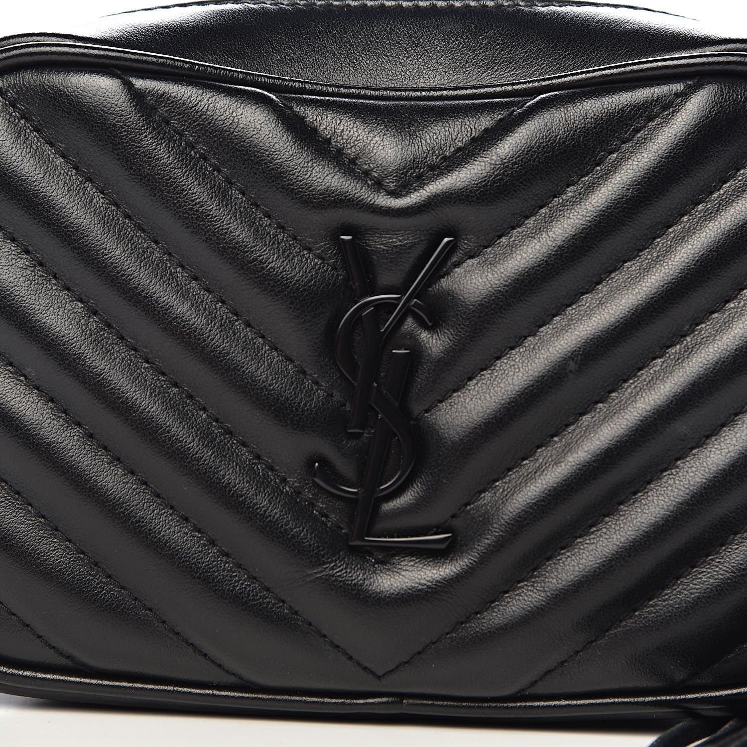 Saint Laurent Calfskin Matelasse Monogram Lou Belt Bag Black 10 of 10