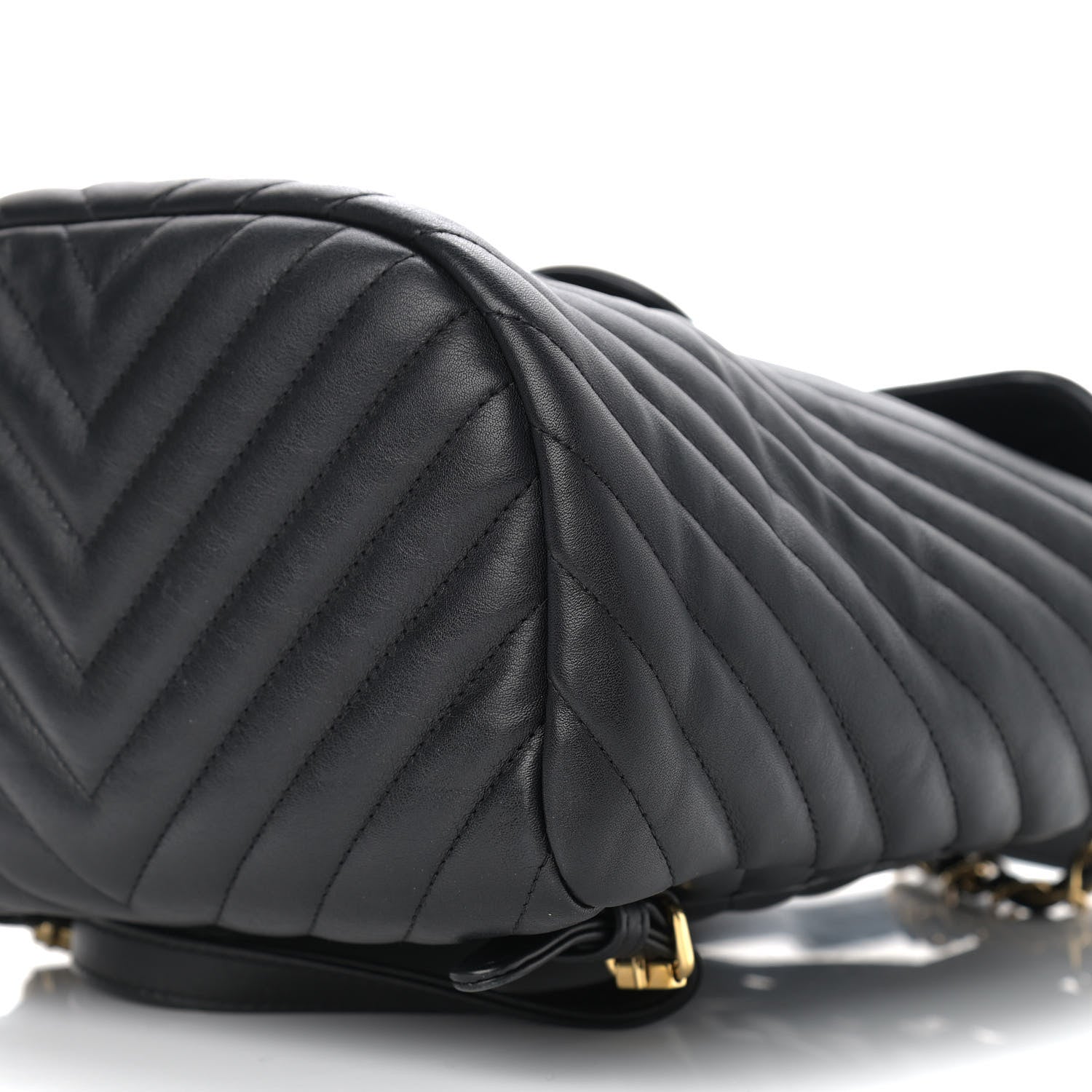 Chanel Lambskin Chevron Quilted Small Urban Spirit Backpack Black 9 of 13