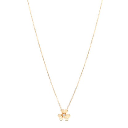 Van Cleef & Arpels 18K Yellow Gold Diamond Mini Frivole Pendant Necklace 1 of 5