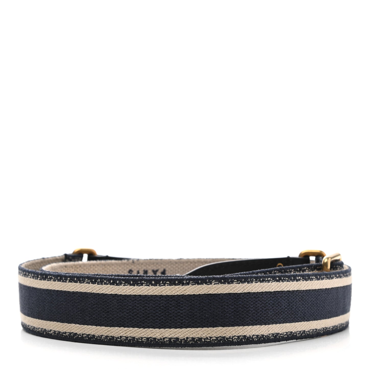 Canvas Embroidered Shoulder Strap Blue