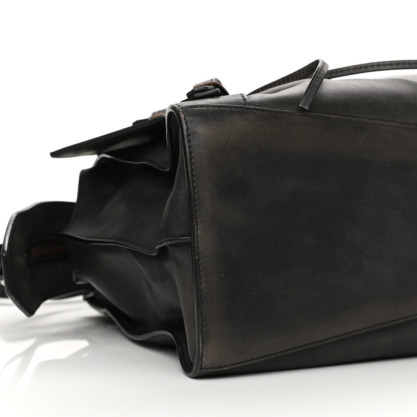 Used Calfskin Rust Hardware Neo Classic City Black
