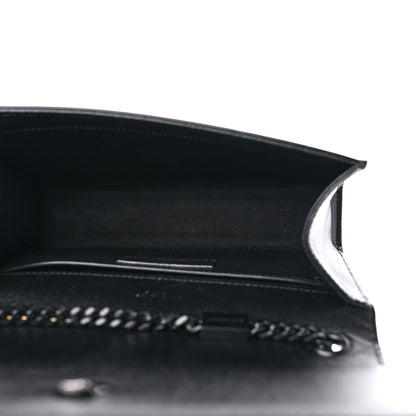 Saint Laurent Grain De Poudre Medium Classic Monogram Monochrome Kate Satchel Black 5 of 10