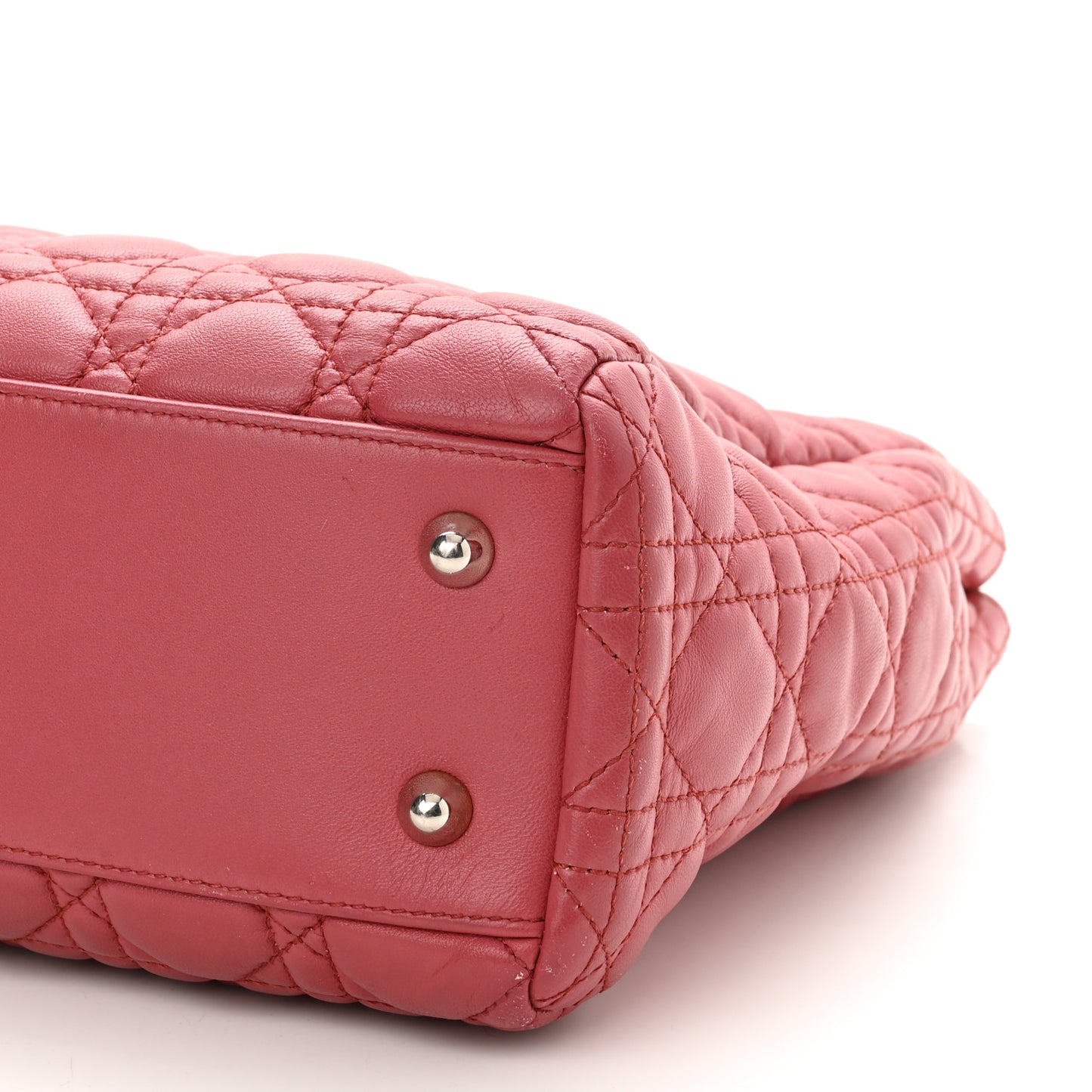 Lambskin Cannage Small Dior Soft Shopping Tote Pink