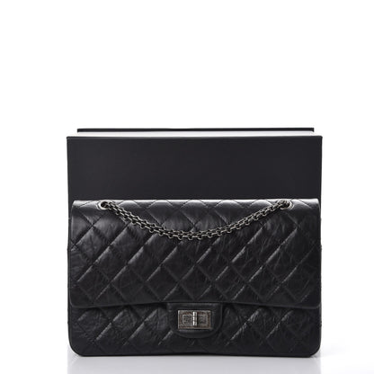 Chanel Aged Calfskin Quilted 2.55 Reissue 227 Flap Black 9 of 9