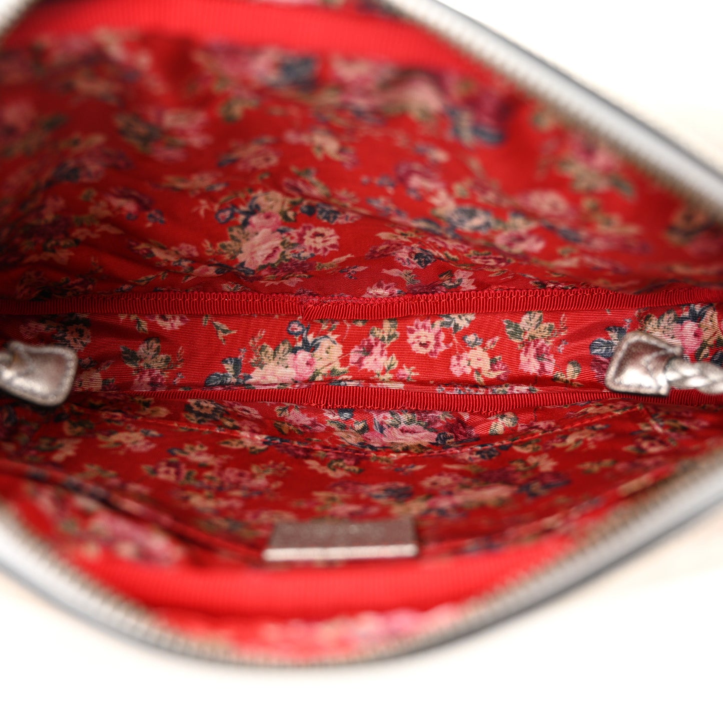 Laminated Nappa Web Trapuntata Small GG Shoulder Bag Argento