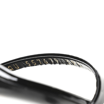 Saint Laurent Patent Calfskin Opyum 85 Sandals 39.5 Black Gold 8 of 9