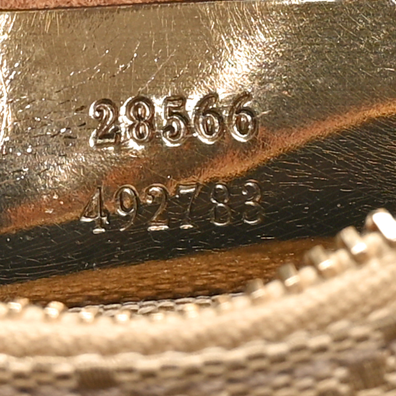 GG Monogram Web Double Pocket Belt Bag Gold Pink