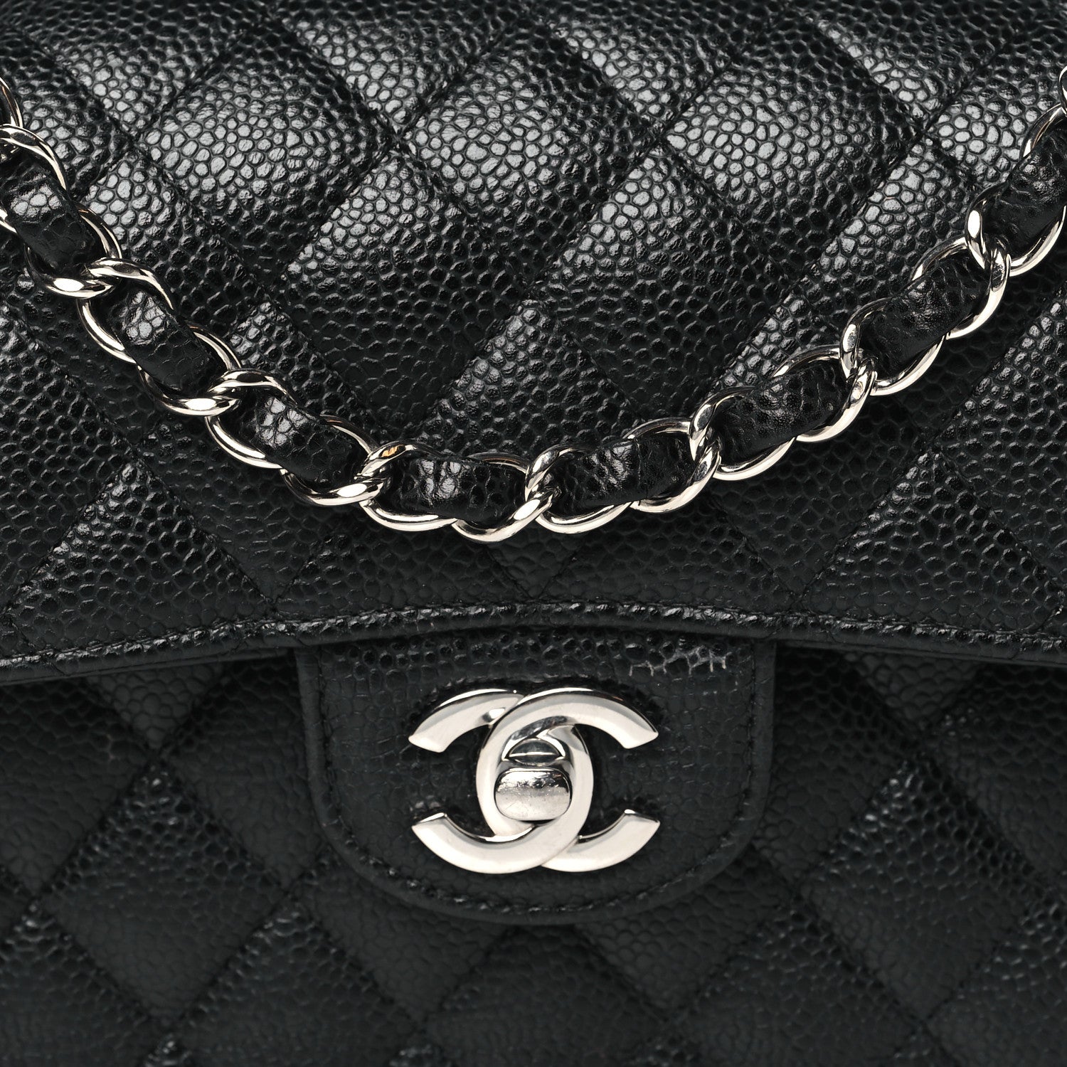 Chanel Caviar Quilted Small Double Flap Black 8 of 10
