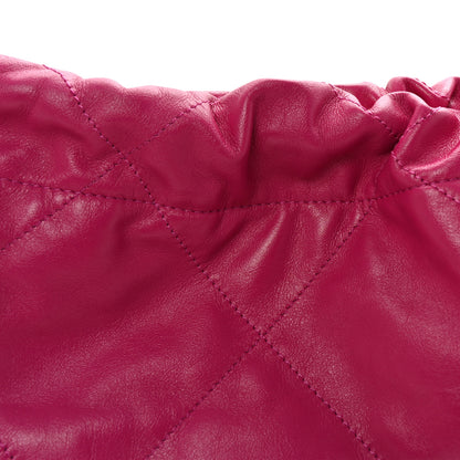 Chanel Shiny Calfskin Quilted Small Chanel 22 Fuchsia 8 of 11
