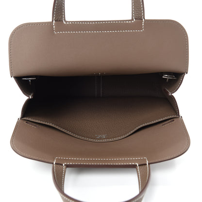 Hermes Taurillon Clemence Halzan 25 Etoupe 6 of 11