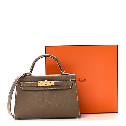 Hermes Epsom Mini Kelly Sellier 20 Etoupe 11 of 11