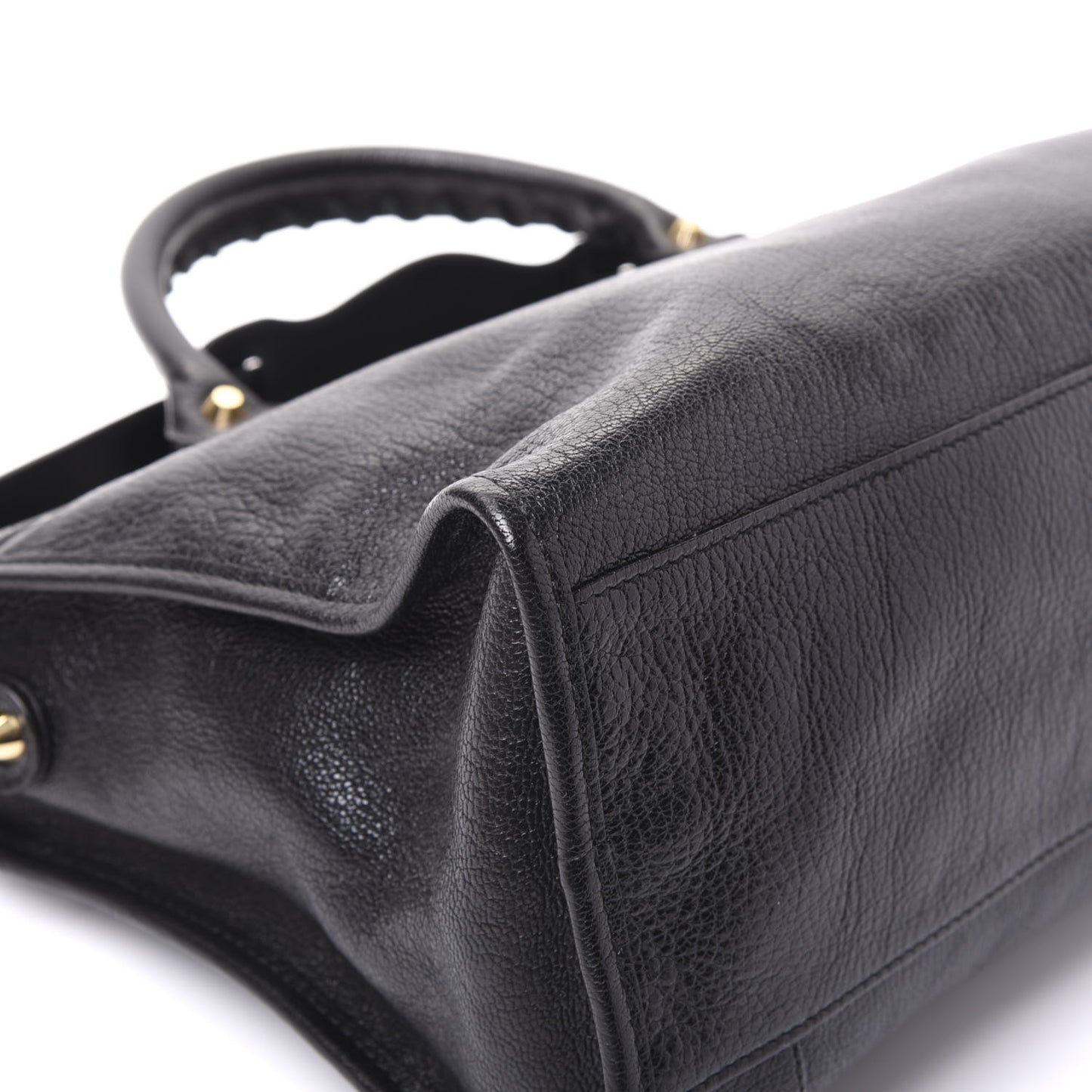 Chevre Gold Metallic Edge Hardware City Black