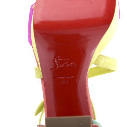 Christian Louboutin Veau Velours Loubi Bee Alta 130 Sandals 35 Multicolor 9 of 13
