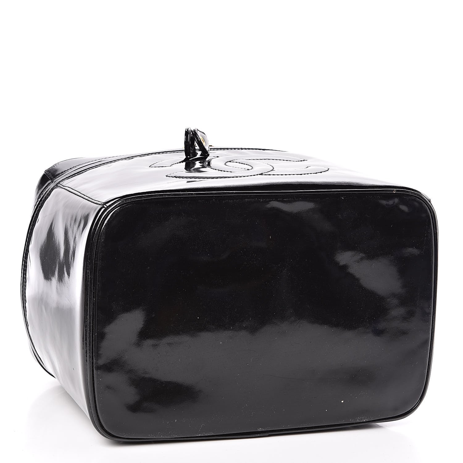 Chanel Patent Vanity Cosmetic Case Black 4 of 13