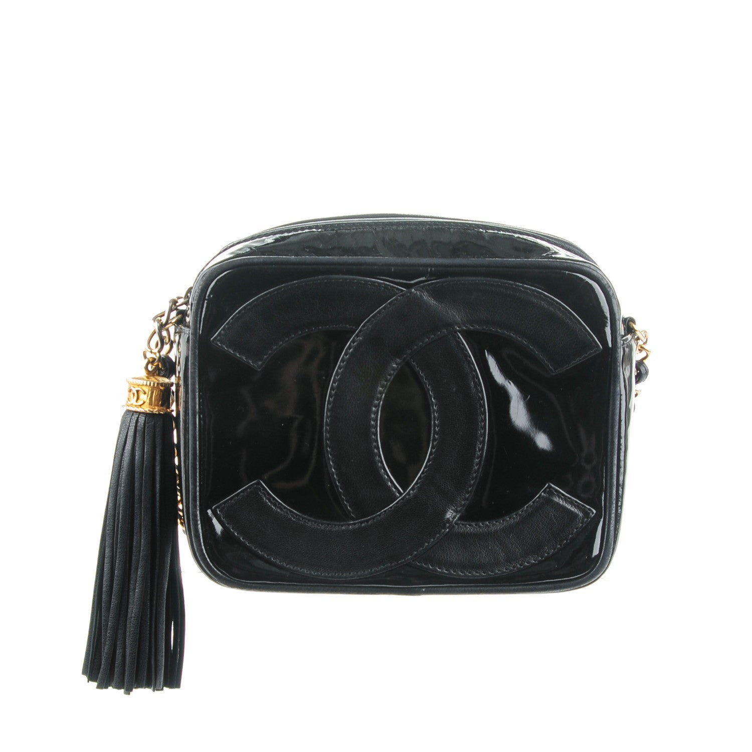 Chanel Patent CC Camera Case Black 1 of 9