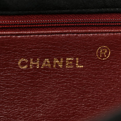 Chanel Suede Quilted Medium Single Flap Black 6 of 14