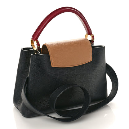 Louis Vuitton Taurillon Capucines PM Black Arizona Beige Ruby Red 3 of 10