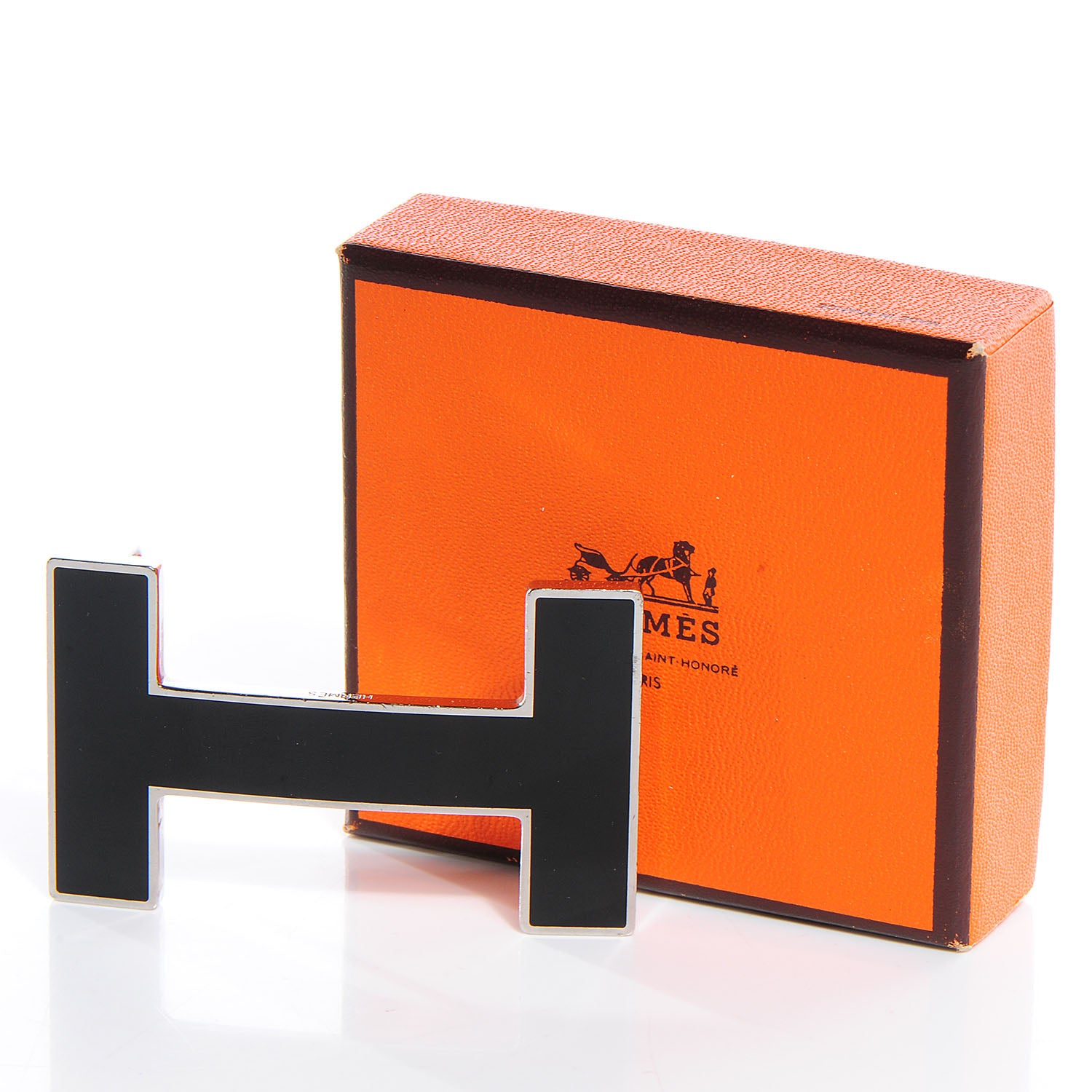 Hermes Quizz Enamel H Belt Buckle Black 6 of 6