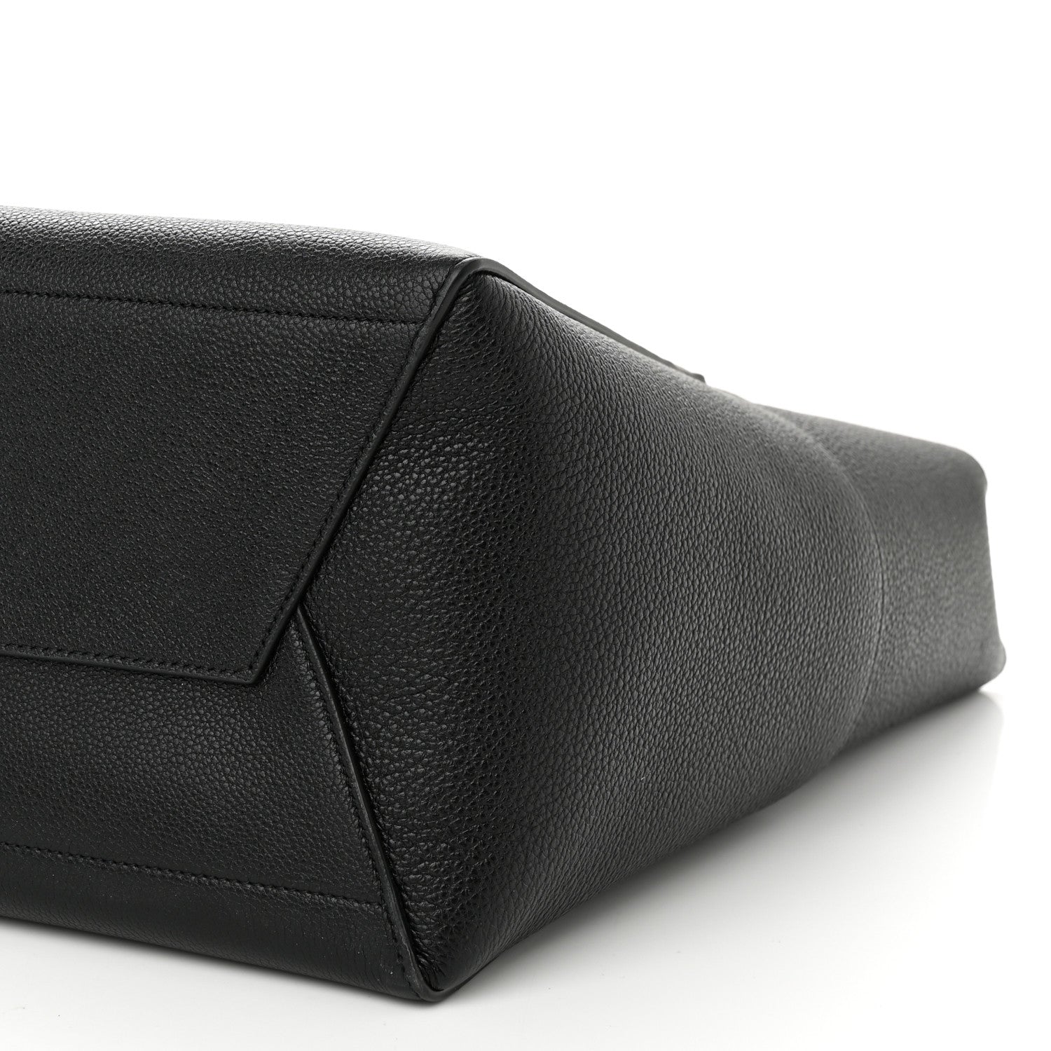 Celine Soft Grained Calfskin Sangle Bucket Bag Black 9 of 9