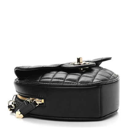 Chanel Lambskin Quilted CC In Love Heart Bag Black 4 of 10