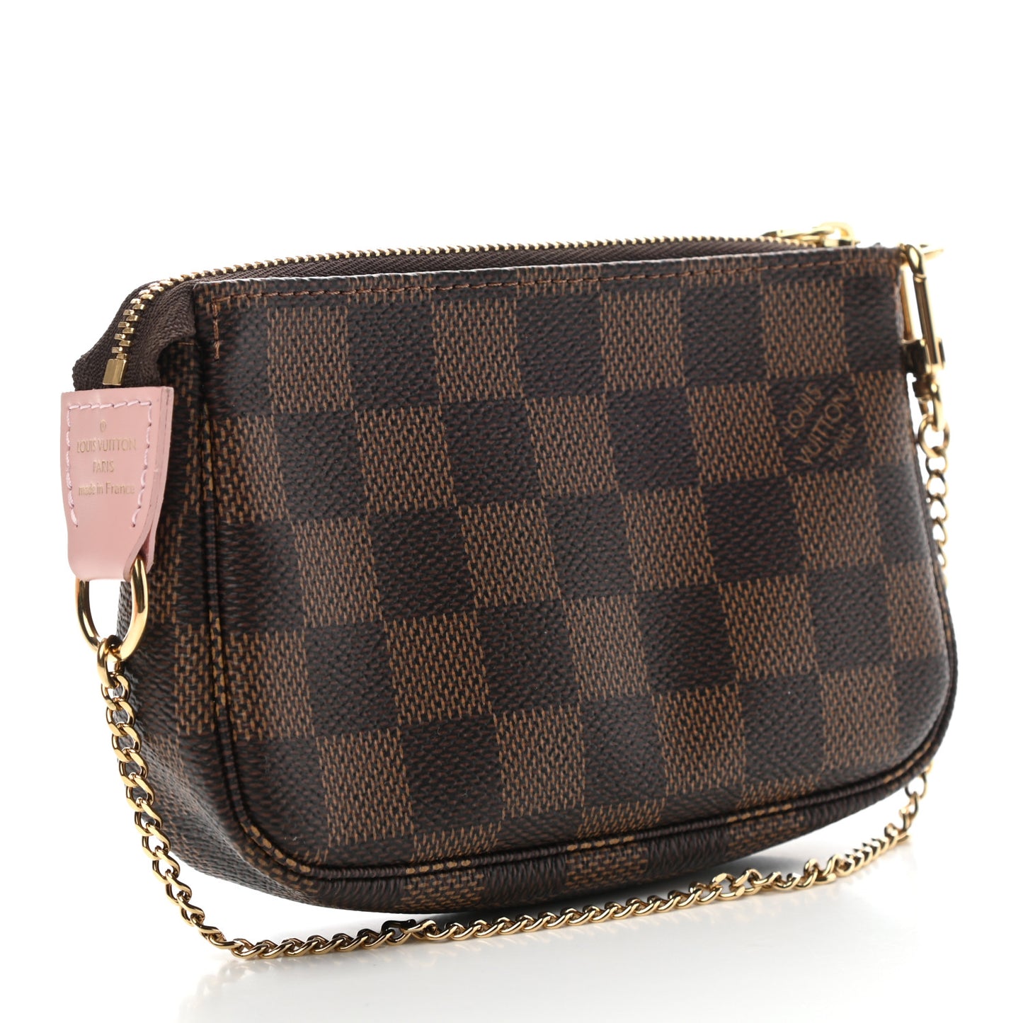 Damier Ebene 2020 Christmas Animation Big Wheel Mini Pochette Accessories Rose Ballerine