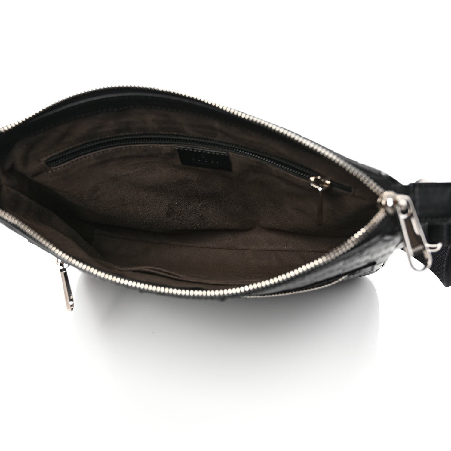 Gucci Guccissima Signature Small Messenger Bag Black 5 of 10
