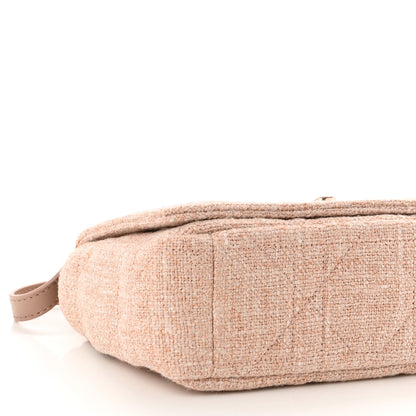 Christian Dior Linen Macrocannage Small Caro Bag Rose 9 of 10
