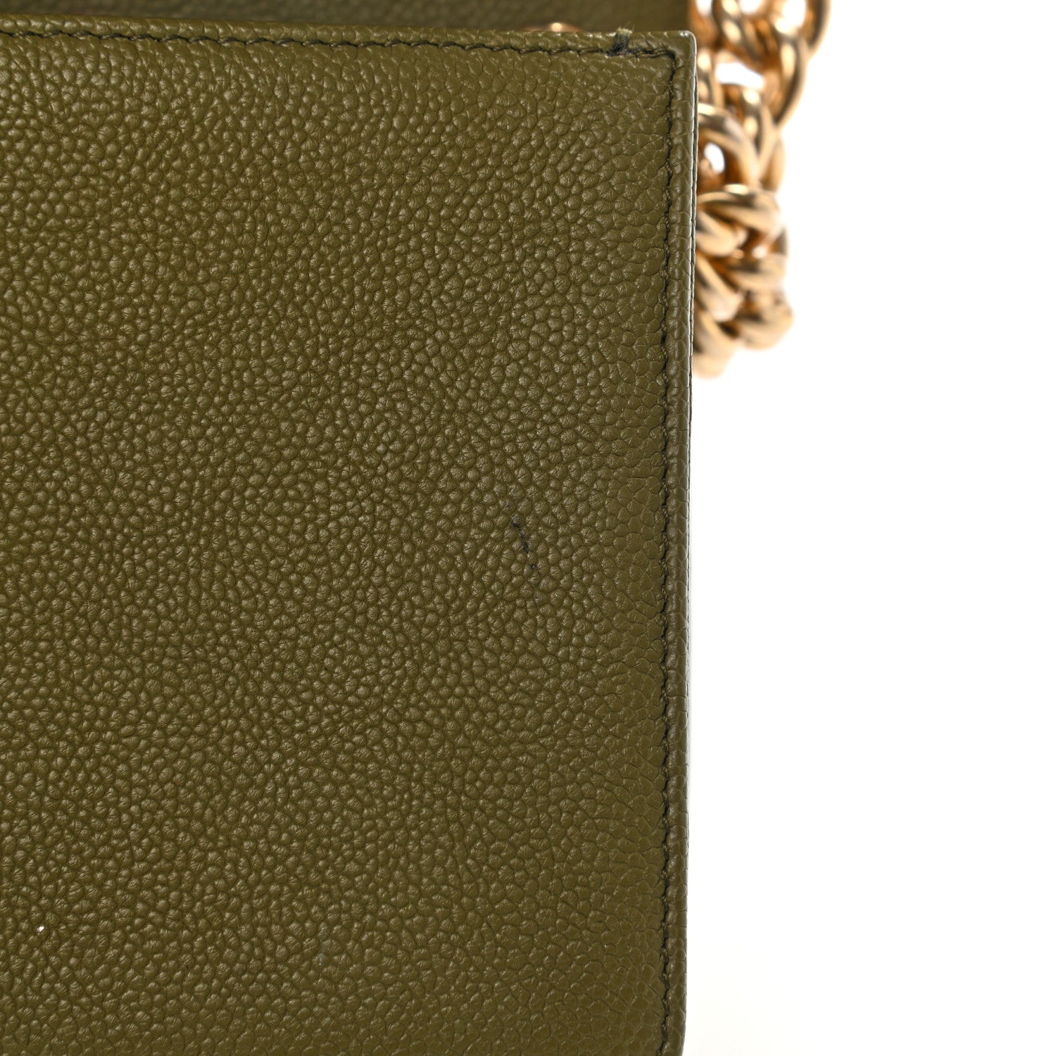 Chanel Caviar Quilted Medium Boy Flap Green 14 of 16