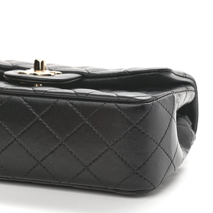 Chanel Lambskin Quilted Mini Rectangular Flap Black 9 of 10