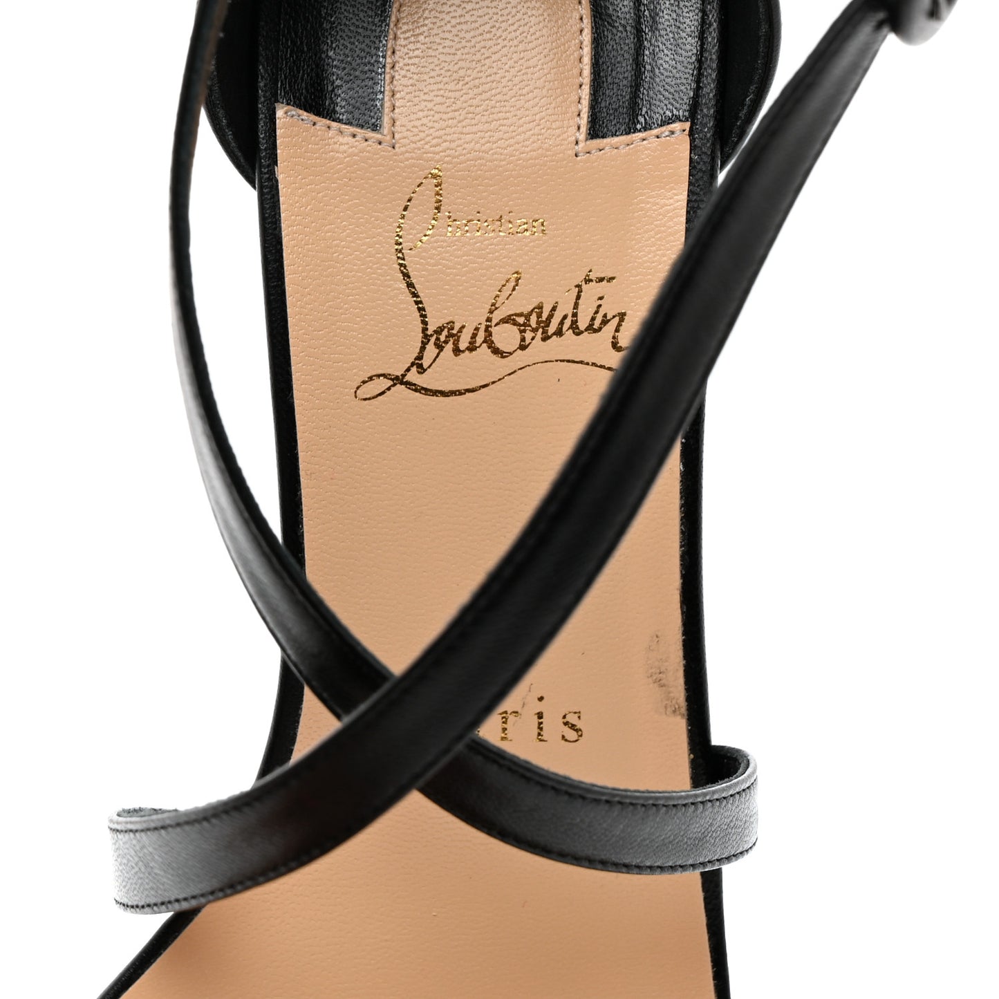 Nappa Loubi Bee Kid 85 Sandals 39 Black
