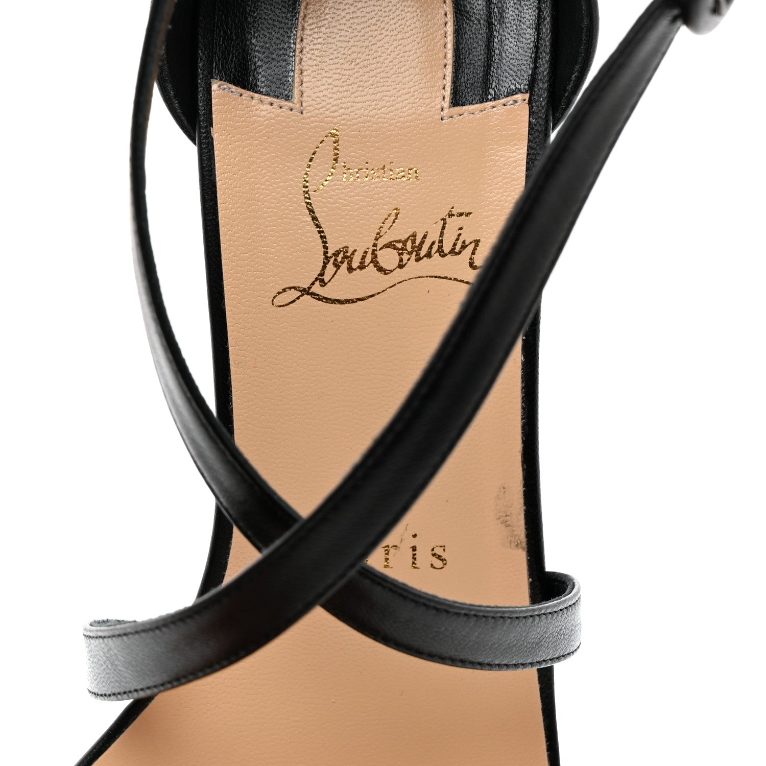 Christian Louboutin Nappa Loubi Bee Kid 85 Sandals 39 Black 6 of 7