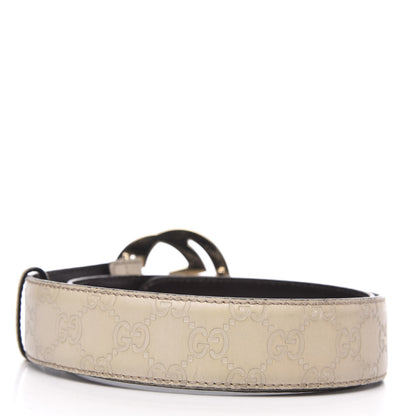 Gucci Guccissima Interlocking G 40mm Belt 85 34 Off White 2 of 7