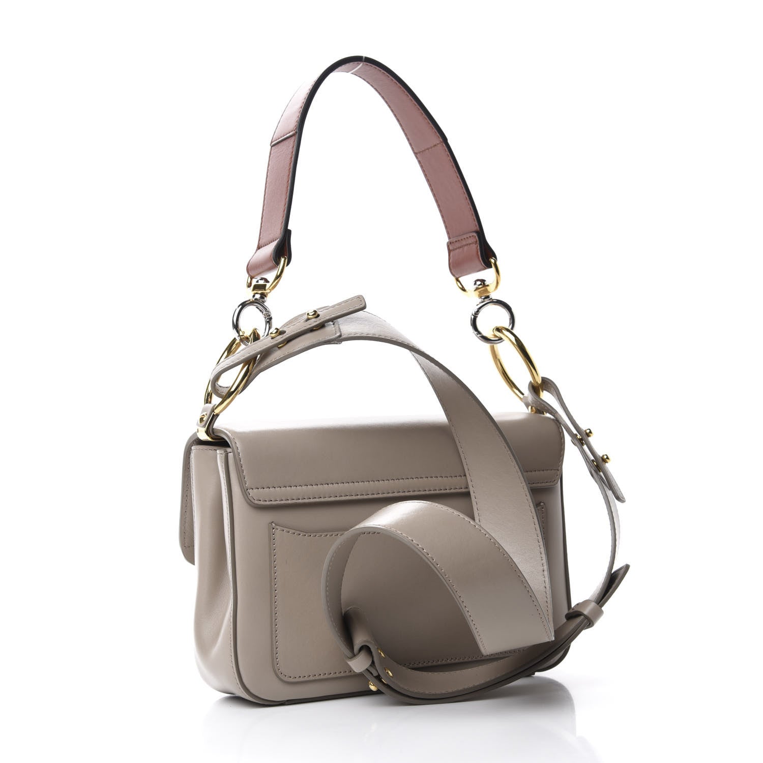 Chloe Calfskin Small C Double Carry Motty Grey 4 of 11