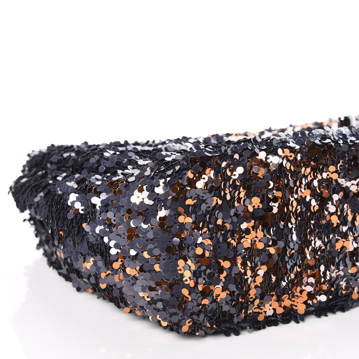Chanel Sequin Medium Single Flap Bronze Black 8 of 9