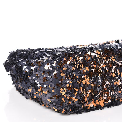 Chanel Sequin Medium Single Flap Bronze Black 8 of 9