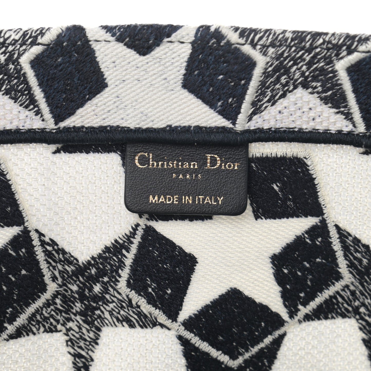 Canvas Embroidered Étoile Blue White
