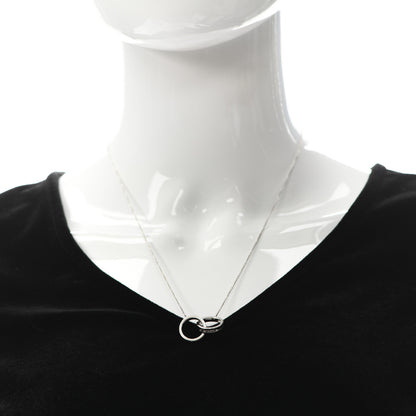 Tiffany Sterling Silver 1837 Interlocking Circles Pendant Necklace 2 of 6