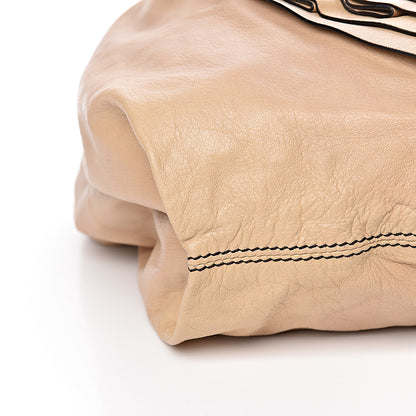 Valentino Garavani Nappa Petale Rose Hobo Beige 7 of 8