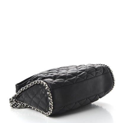 Chanel Washed Lambskin Chain Around Hobo Black 4 of 10