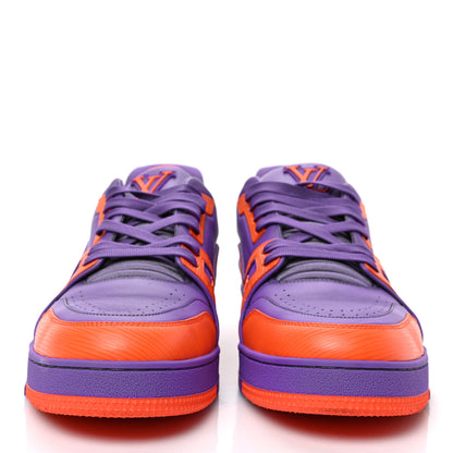 Louis Vuitton Calfskin Epi Mens LV Trainer Sneakers 9 Violet 2 of 9