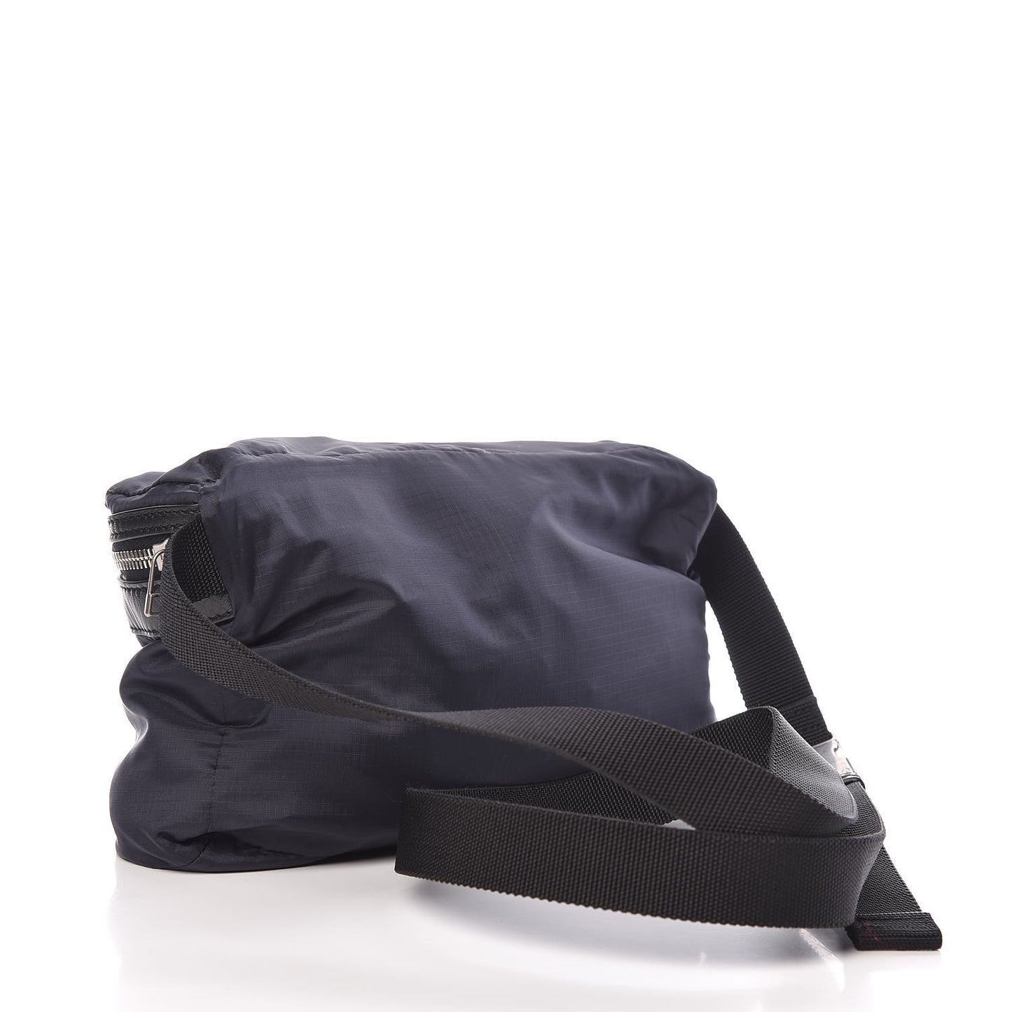 Nylon City Fold Up Backpack Belt Bag Navy