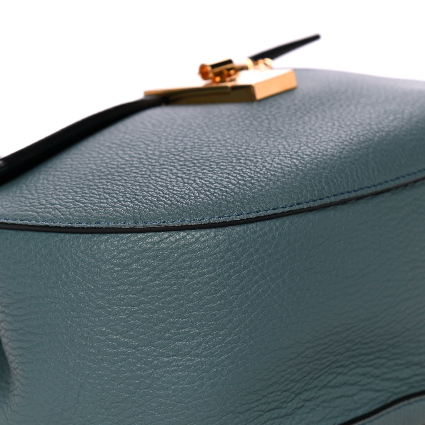 Grained Lambskin Drew Shoulder Bag Cloudy Blue