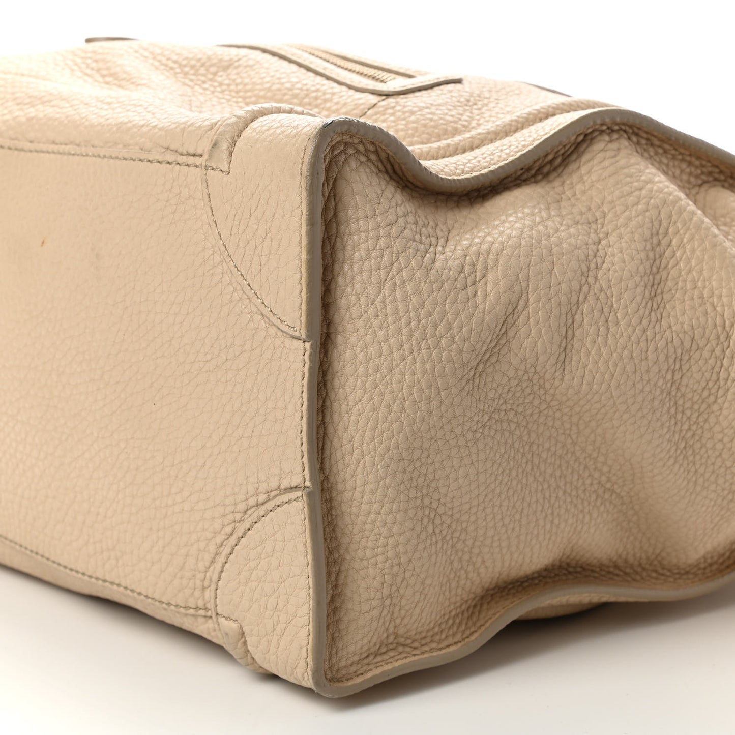 Drummed Calfskin Mini Luggage Dune