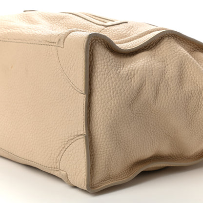 Celine Drummed Calfskin Mini Luggage Dune 7 of 7