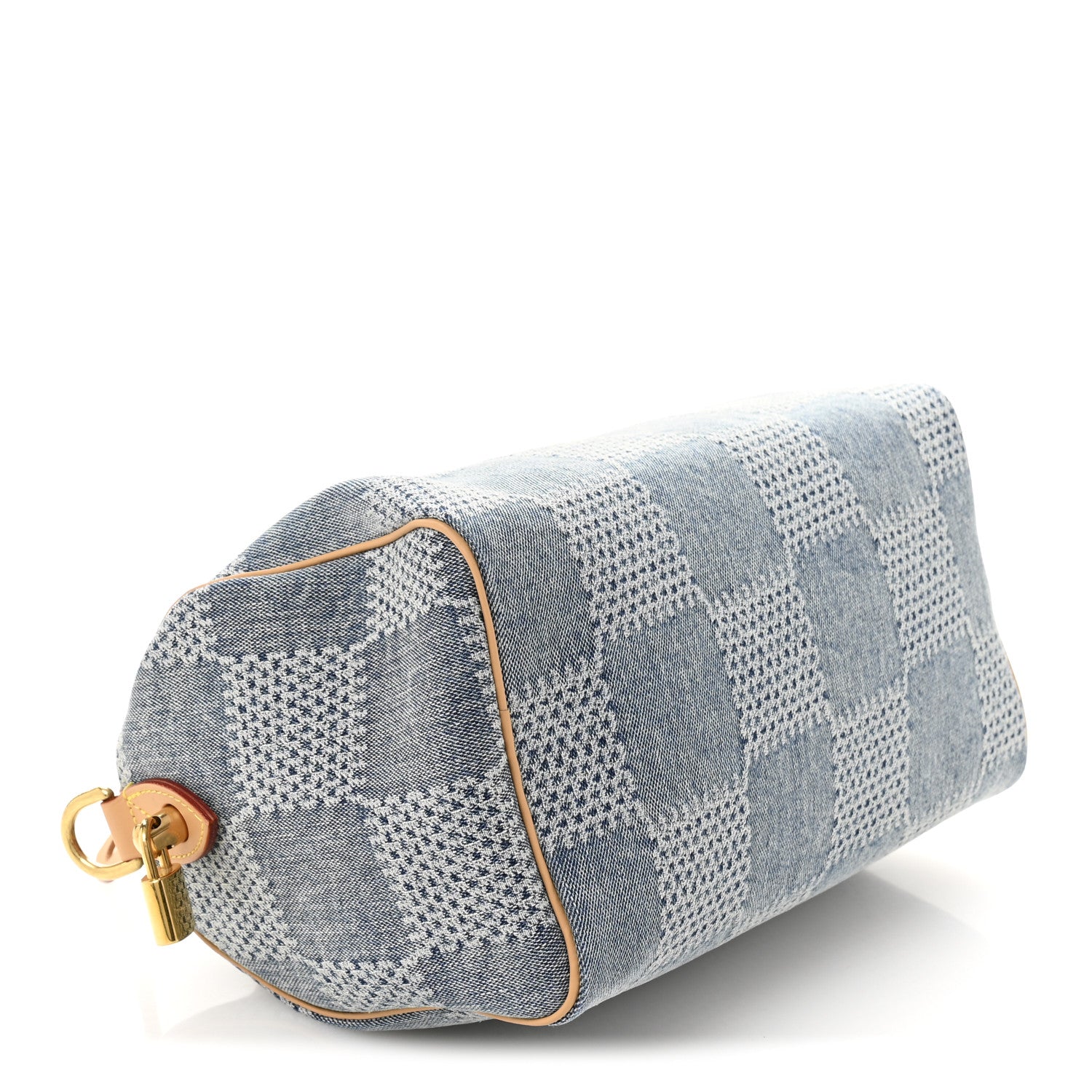 Louis Vuitton Damier Denim 3D Speedy Bandouliere 25 Bleu 4 of 10