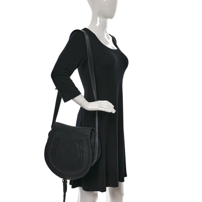 Chloe Calfskin Medium Marcie Round Crossbody Bag Black 2 of 20