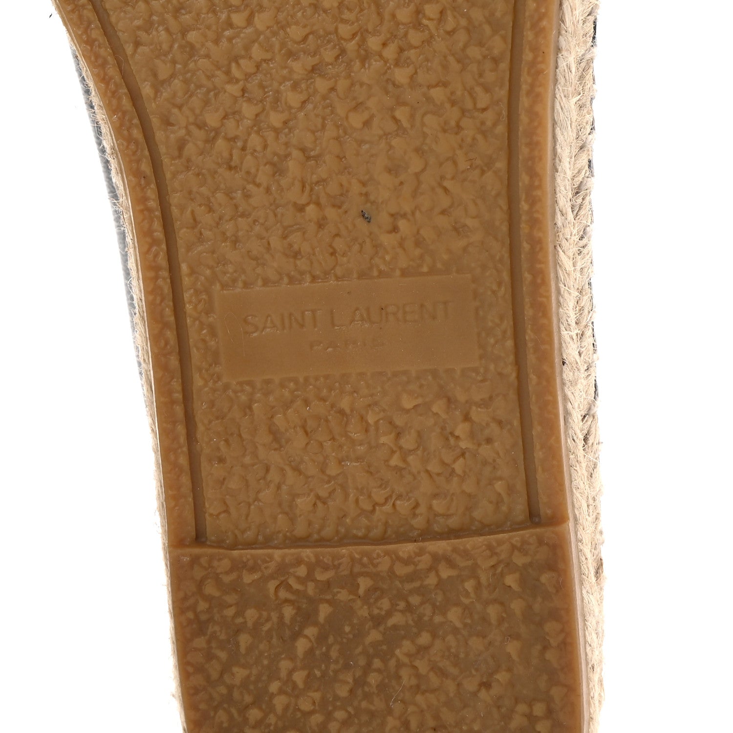 Saint Laurent Nappa Embossed Stars Espadrilles 35.5 Black 8 of 11