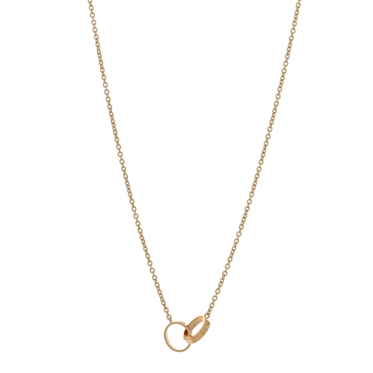 Cartier 18K Yellow Gold Interlocking LOVE Necklace 1 of 6