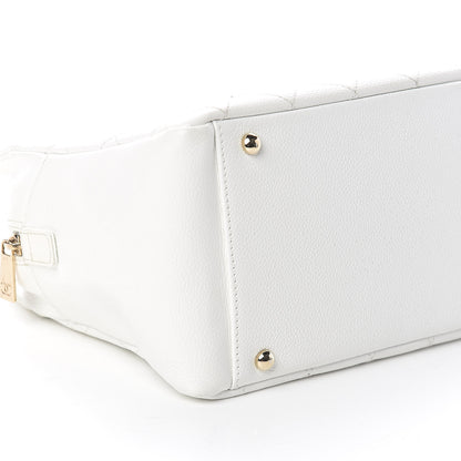Chanel Caviar Quilted Petit Timeless Tote PTT White 9 of 10